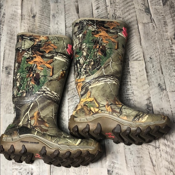 under armour camo rain boots